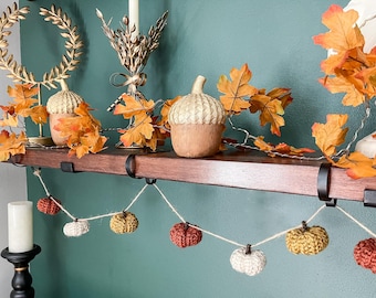 Crochet Mini Pumpkin Garland Crochet Pattern, mini crochet pumpkin, crochet fall garland, crochet stuffed pumpkin pattern (PDF Pattern)