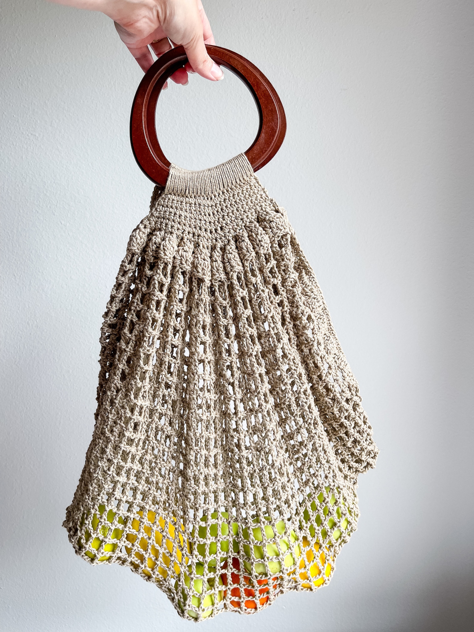 French Market Mesh Bag Crochet Pattern Market Bag Pattern PDF Etsy