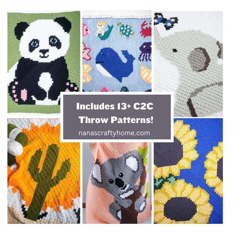 Easy Pattern Pass Crochet All Access Pass - 230 + Crochet Pattern Bundle of Nana's Crafty ...