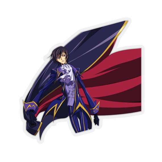 Lelouch Poser Sticker White Transparent Decal Code Geass Anime Etsy