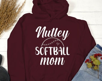 Glitter Softball Hoodie | Softball Mom Hoodie | Softball Hoodie | Customize with your Colors
