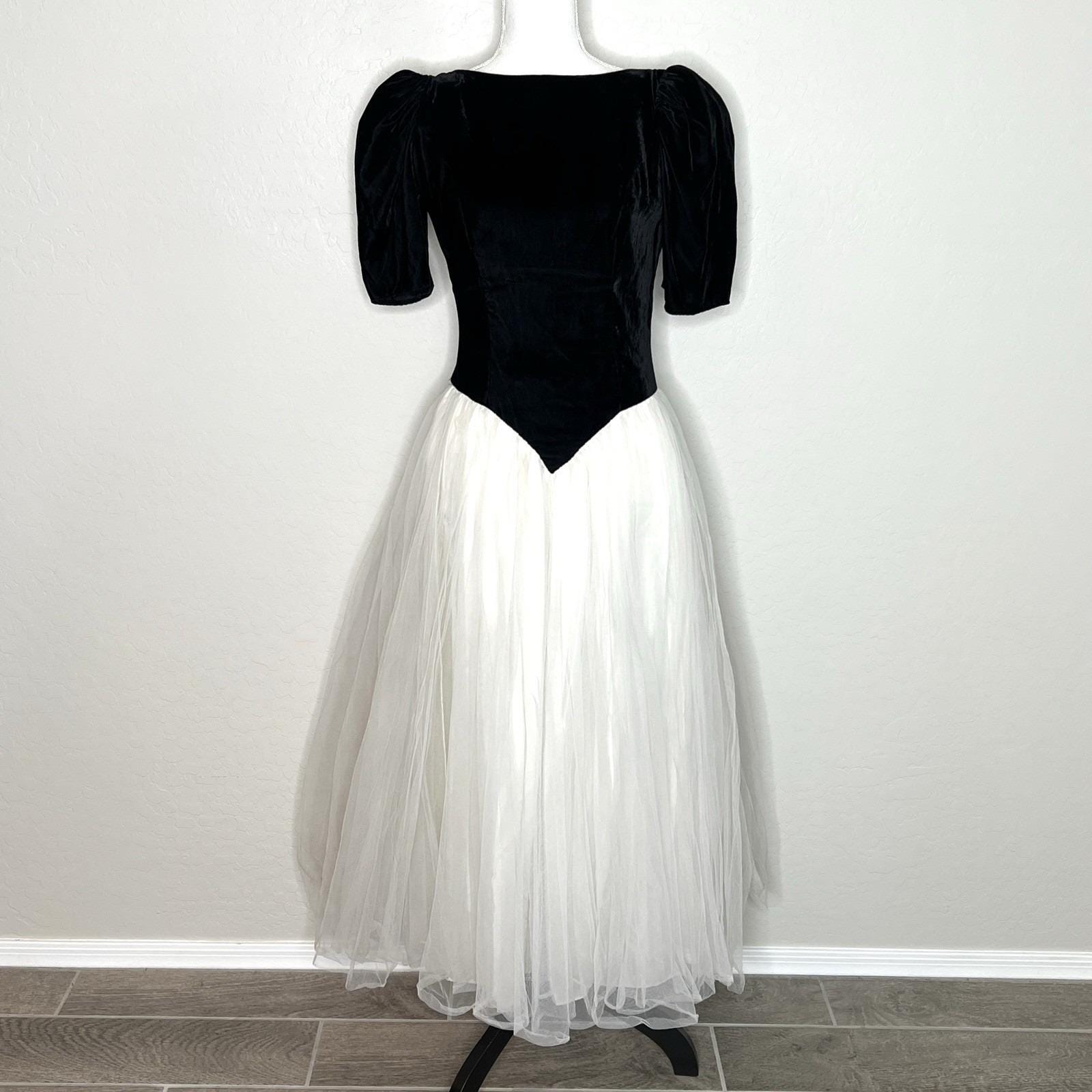 80s Black White Bow Prom Dress - Etsy 80s Black White Bow Prom Dress - Etsy
