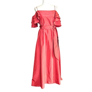 Short Coral Bridesmaid Dress - Etsy