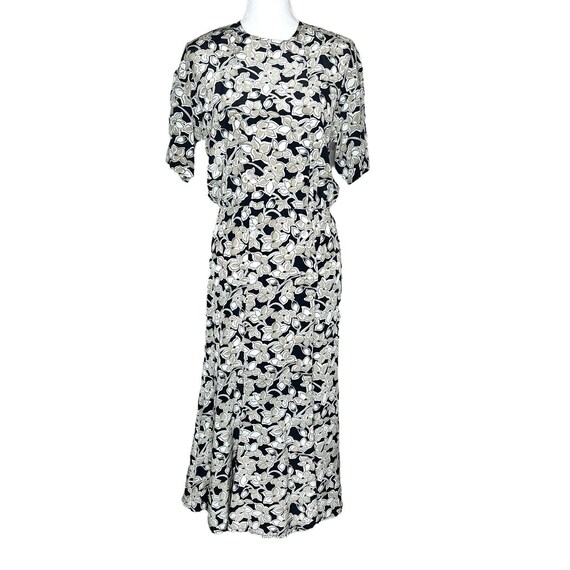 Vintage Liz Claiborne Dresses Floral Side Blouson Maxi - Etsy