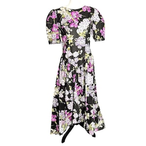 loralie midi dress Loralie Floral Print Deep V Neck Midi Dress