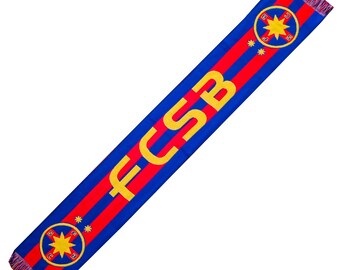 Scarf FC Steaua Bucharest fcsb romania scarves champion 100% ACRYLIC FAN tshirt jersey flag