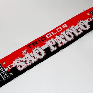 Scarf SAO paulo football Club brazil football scarves america latino copa liberadores 100% ACRYLIC FAN tshirt jersey flag