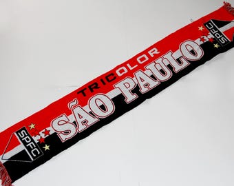 Scarf SAO paulo football Club brazil football scarves america latino copa liberadores 100% ACRYLIC FAN tshirt jersey flag