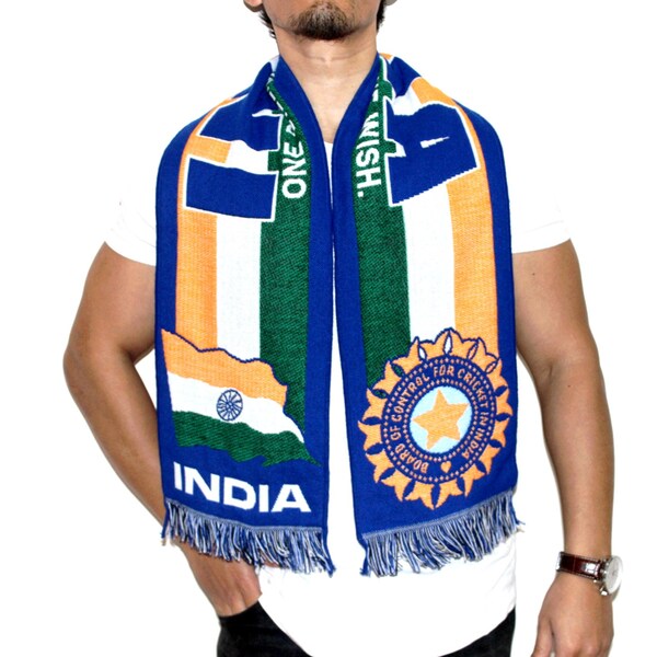 Scarf india hindustan Sachin Tendulkar barat cricket criket fan support team  scarves gift 100% ACRYLIC FAN jersey flag bandana