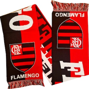 Scarf regattas flamengo mengao brazil football Club scarves latin america copa libertadores 100% ACRYLIC FAN tshirt jersey flag image 3