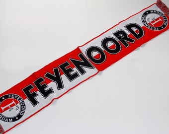 Sjaal Feyenoord Rotterdam Holland Vintage Sciarpa Sjaals Cadeau 100% ACRYL FAN jersey vlag bandana