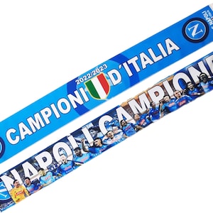 Scarf S S C Napoli campioni Italia champions 2 sides schal scarves gift sa 100% polyester FAN jersey flag bandana
