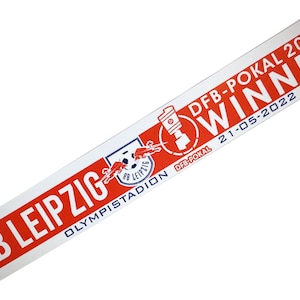 Scarf rb leipzig sieger winner final dfb pokal Germany cup champions scarves gift 100% ACRYLIC FAN jersey flag bandana