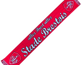 Scarf Stade Brestois France Calcio Sciarpa Scarves Gift Sa 100