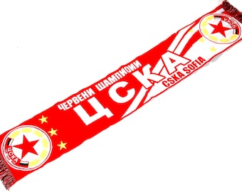 Bufanda CSKA Sofía, Calcio, Bulgaria, Sciarpa, bufandas, regalo, SA, 100 % acrílico, camiseta, bandera, bandana