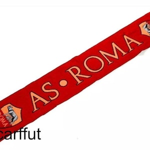 Scarf Associazione Sportiva Roma as Rome Italy Italia calcio sciarpa scarves gift sa 100% ACRYLIC FAN jersey flag bandana