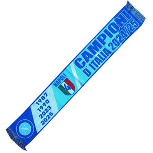 スカーフ SSC ナポリ カンピオーニ イタリア 2025 チャンピオン サッカー イタリア スクデット