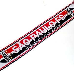 Scarf SAO paulo football Club brazil football scarves america latino copa liberadores 100% ACRYLIC FAN tshirt jersey flag