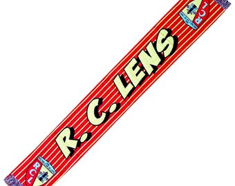 Scarf racing club lens france calcio sciarpa scarves gift sa 100% ACRYLIC FAN jersey flag bandana