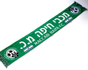 Sciarpa maccabi haifa sciarpa sciarpe regalo sa 100% ACRILICO FAN jersey bandiera bandana