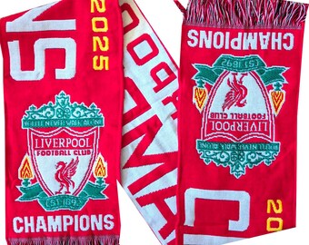 リバプールFC 2025年プレミアリーグチャンピオン記念スカーフ イギリス・サッカー プレミアリーグ 2025年優勝 リバプールFC