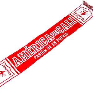 Scarf America de cali colombia scarves america latino champion 100% ACRYLIC FAN tshirt jersey flag