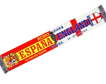 Sciarpa finale eurocup 2024 olympiastadion vs Spagna x Inghilterra sciarpe regalo 100% ACRILICO FAN maglia bandiera bandana giornata