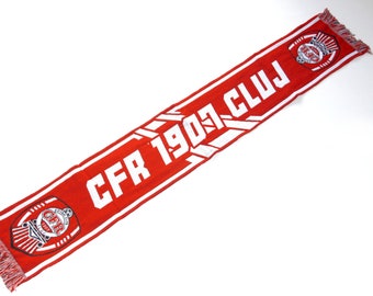 Scarf Fotbal Club CFR 1907 Cluj romania scarves champion 100% ACRYLIC FAN tshirt jersey flag
