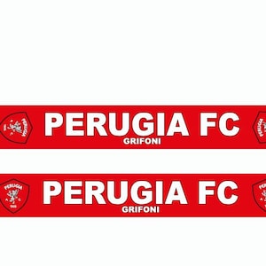Scarf perugia calcio italia italy football fan supporter 2 sides scarves gift 100% polyester FAN jersey flag bandana