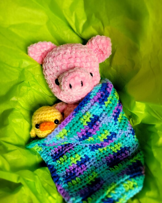 Piggy in a Blanket Plushy Toy Etsy