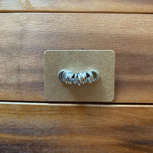 Small Silver Toned Stitch Markers - Snag Free