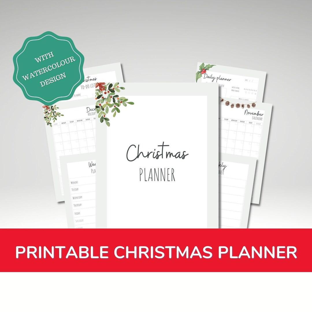 Christmas Planner Printable | Digital Christmas Binder Planner ...
