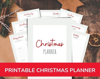 Christmas Planner Printable | Digital Christmas Binder Planner | Christmas Organizer | Christmas To Do List | Printable Holidays Planner