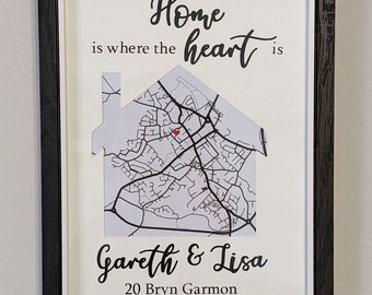 First Home for couple, New Home Gift, Custom House Gift, wedding gift, framed house plan painting, housewarming gift for first house,