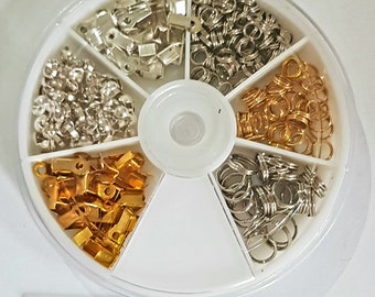 Kit de inicio para joyería - aprox. 275 piezas en contenedor de almacenamiento gratuito - Envío GRATIS - JF51