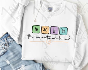 Tableau périodique des éléments pour enseignants (SVG/PNG), fichier de découpe inspirant pour la salle de classe scientifique (téléchargement numérique)