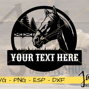 Ranch-Monogramm - Cowboy Design Glowforge Designs - Westernpferd SVG - Individuell anpassbar