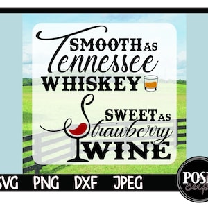 Tennessee Whiskey SVG - aardbeiwijn SVG - gesneden bestanden - digitale download