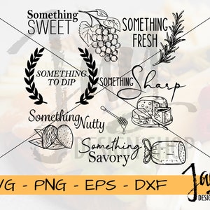 Charcuterie Board SVG - Cheese Board Digital Downloads - Charcuterie Board Glowforge File - Cutting Board Cheese Designs -