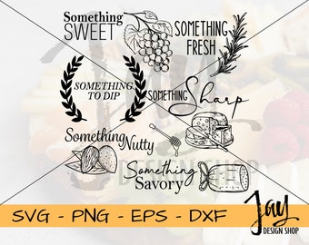 Charcuterie Brett SVG - Käsebrett Digitale Downloads - Charcuterie Brett Glowforge Datei - Schneidebrett Käse Designs -