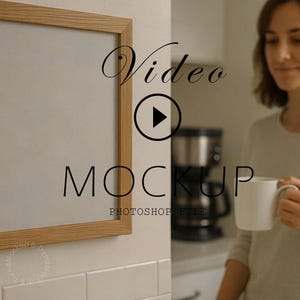 Animated PSD Mockup, Video Frame Mockup With Person, Video Mockup MOV Vertical Frame Mockup