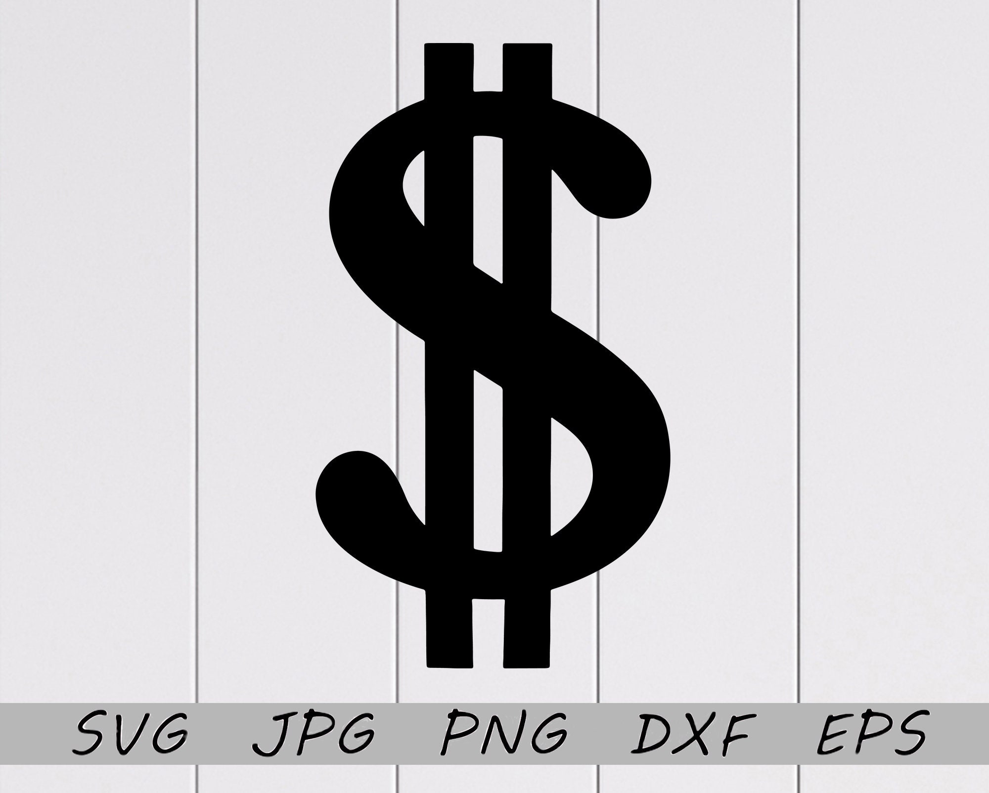 Dollar Sign SVG, Black Dollar SVG, Money Symbol Svg, Dollar Silhouette