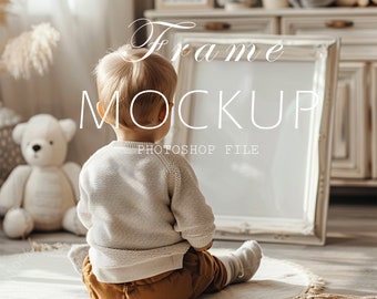 Maquette de cadre de chambre d'enfant : rapport Din A, objet intelligent PSD (numérique)