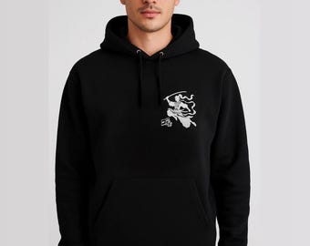 Bestickter Samurai Hoodie – Japanisches Ronin Manga Art Sweatshirt
