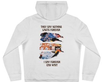 Forever I Say Forever Can Wait sudadera con capucha con eslogan para mujer para hombre, sudadera con capucha diciendo, sudadera positiva, sudadera con capucha motivacional, sudadera con capucha King