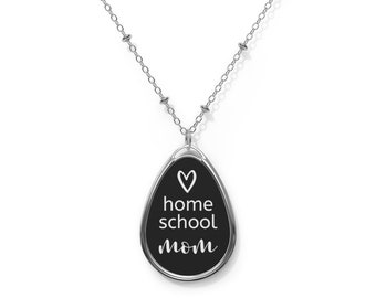 Homeschool Mama Tropfen Halskette