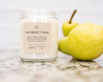 Perfect Pear Soy Candle-Soy Candle Gift | Fruity Candle | Handmade Candle | Scented Candle | Christmas Candle