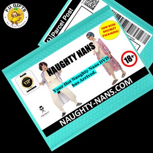 NAUGHTY NAN - Prank Mail Gift Gag - Funny, Christmas, Birthday,  Present - Sent directly to loved one/victim (100% anonymous)