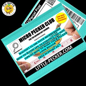 Micro Pecker - Prank Mail Gift Gag - Funny, Christmas, Birthday,  Present - Sent directly to loved one/victim (100% anonymous)