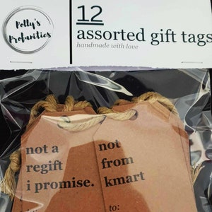 12 Naughty Handmade Gift Tags v2  Witty Gifts Novelty item Gag gift Prank Mail Gift Gag Funny, Christmas, Birthday, Present, Valentines Day